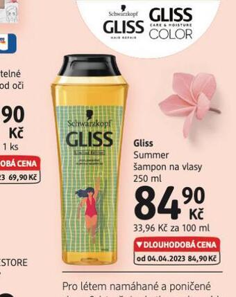 dm drogerie Gliss šampon nabídka