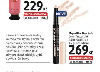 dm drogerie Maybelline new york tužka na oči nabídka