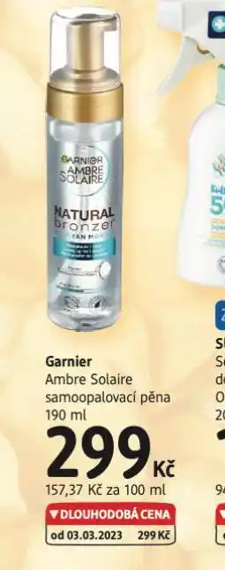 dm drogerie Garnier samoopalovací pěna nabídka