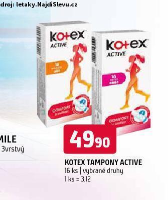 Terno Kotex tampony nabídka