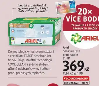 dm drogerie Ariel prací kapsle nabídka