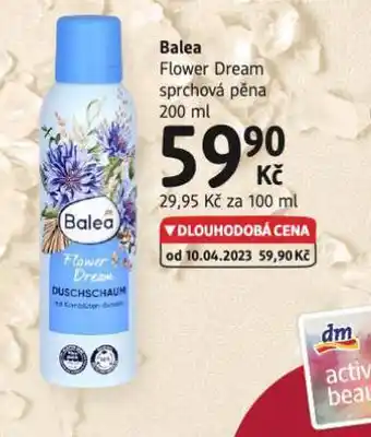 dm drogerie Balea sprchová pěna nabídka