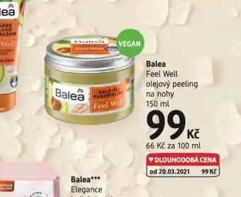 dm drogerie Balea olejový peeling na nohy nabídka