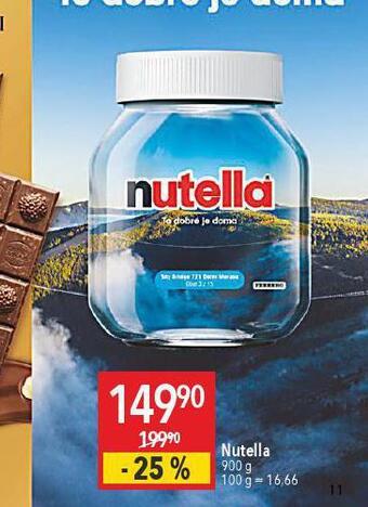 Globus Nutella nabídka