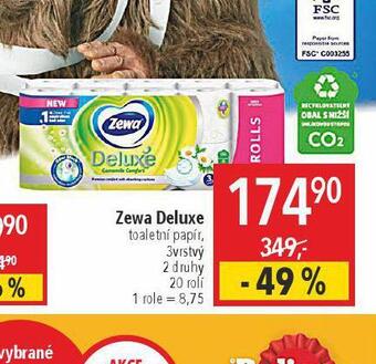 Globus Zewa deluxe toaletní papír nabídka