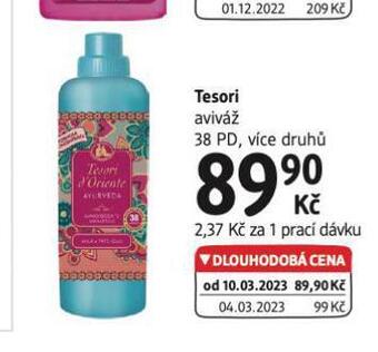 dm drogerie Tesori aviváž nabídka