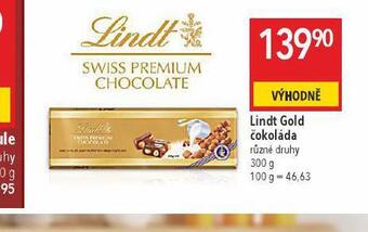 Globus Lindt gold čokoláda nabídka