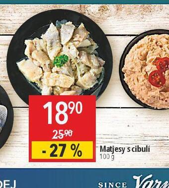 Globus Matjesy s cibulí nabídka