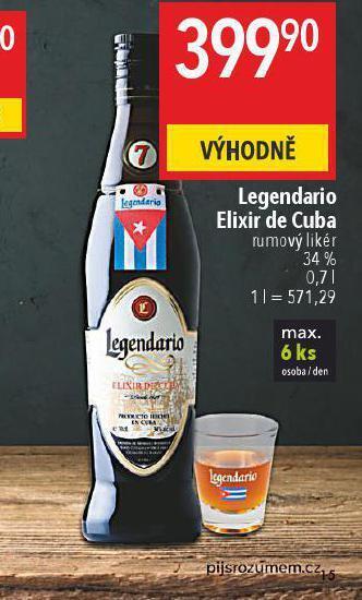 Globus Legendario elixir de cuba nabídka