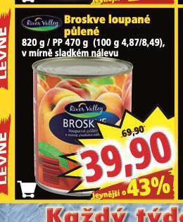 Norma Broskve loupané nabídka