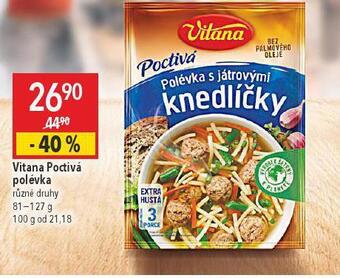 Globus Vitana poctivá polévka nabídka