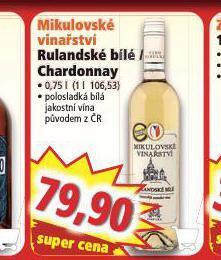 Norma Chardonnay nabídka