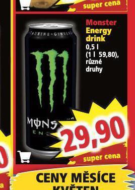 Norma Monster energy drink nabídka