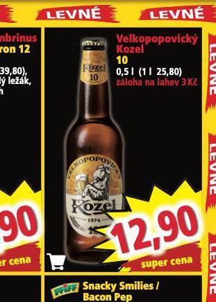 Norma Pivo velkopopovický kozel nabídka
