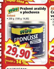Norma Pražené arašídy nabídka