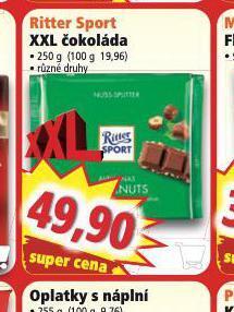 Norma Ritter sport čokoláda nabídka
