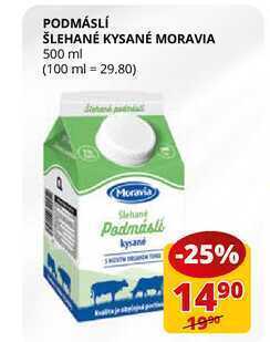 Flop Podmáslí šlehané kysané moravia 500 ml nabídka
