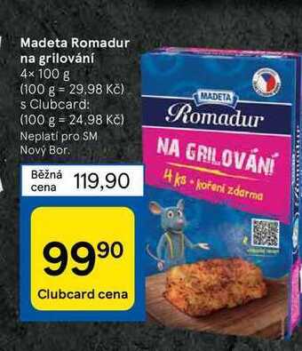 Tesco Madeta romadur na grilování 4 x 100 g nabídka