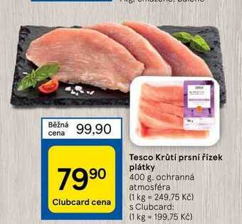 Tesco Tesco krůtí prsní řízek plátky 400 g nabídka