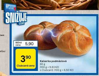 Tesco Kaiserka podmáslová 60 g nabídka