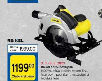 Tesco Reikel kotoučová pila 1400 w nabídka