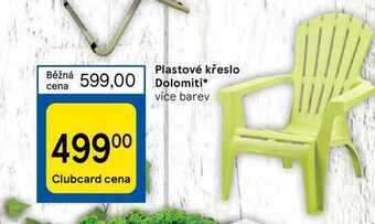 Tesco Plastové křeslo dolomiti nabídka
