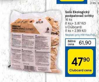 Tesco Solo ekologický podpalovač svitky 16 ks nabídka