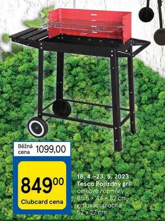 Tesco Tesco pojízdný gril nabídka