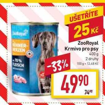 Billa Zooroyal krmivo pro psy 400 g nabídka