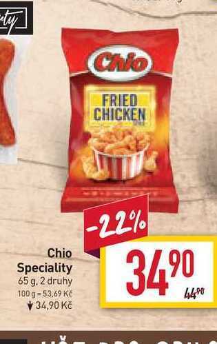 Billa Chio speciality 65 g nabídka