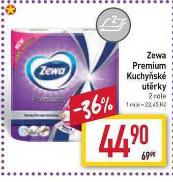 Billa Zewa premium kuchyňské utěrky 2 role nabídka