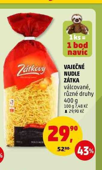 Penny Market Vaječné nudle zátka, 400 g nabídka