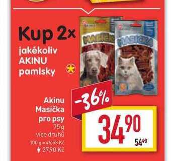 Billa Akinu masíčka pro psy 75g nabídka