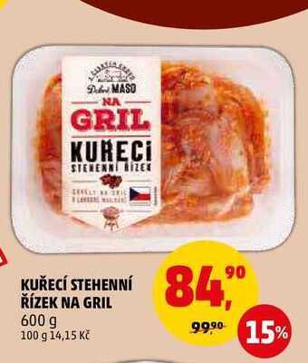 Penny Market Kuřecí stehenní řízek na gril, 600 g nabídka
