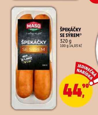 Penny Market Špekáčky se sýrem, 320 g nabídka