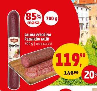 Penny Market Salám vysočina řezníkův talíř, 700 g nabídka