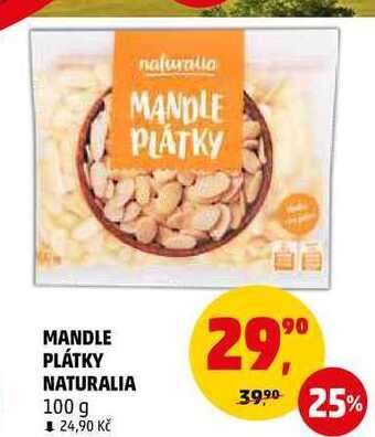 Penny Market Mandle plátky naturalia, 100 g nabídka