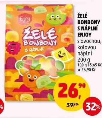 Penny Market Želé bonbony s náplní enjoy, 200 g nabídka