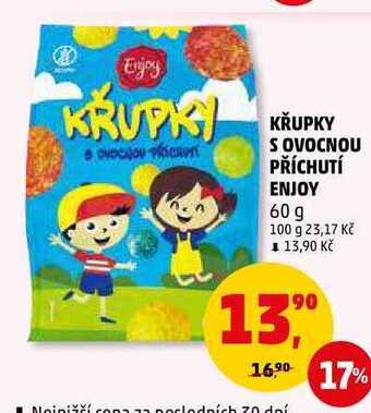 Penny Market Křupky s ovocnou příchutí enjoy, 60 g nabídka