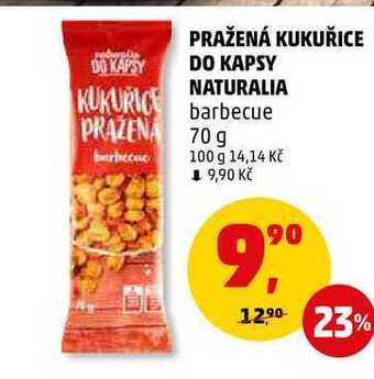 Penny Market Pražená kukuřice do kapsy naturalia barbecue, 70 g nabídka