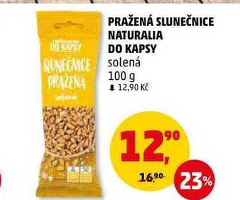 Penny Market Pražená slunečnice naturalia do kapsy solená, 100 g nabídka