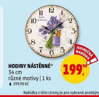 Penny Market Hodiny nástěnné, 1 ks nabídka