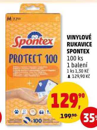 Penny Market Vinylové rukavice spontex, 100 ks nabídka