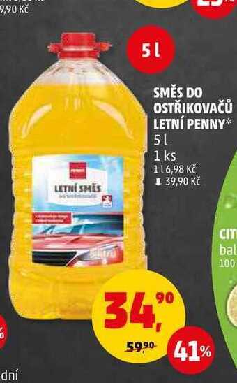 Penny Market Směs do ostřikovačů letní penny, 5 l nabídka