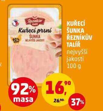 Penny Market Kuřecí šunka řezníkův talíř, 100 g nabídka