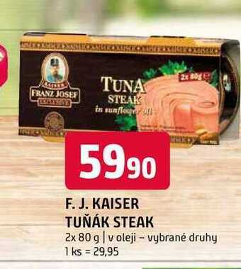 Terno Kaiser tuňák steak 2x 80 g nabídka