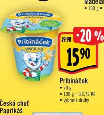 Albert Pribináček 70 g nabídka
