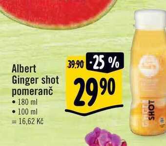 Albert Albert ginger shot pomeranč • 180 ml nabídka