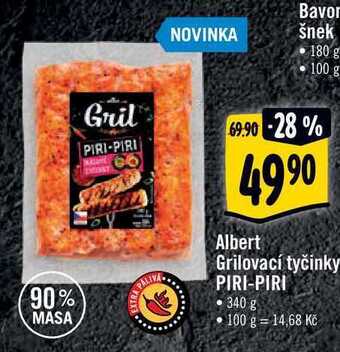 Albert Albert grilovací tyčinky piri-piri 340 g nabídka