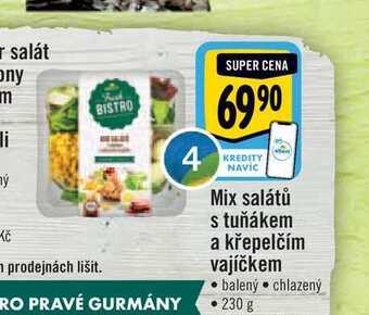 Albert Mix salátů s tuňákem a křepelčím vajíčkem 230 g nabídka